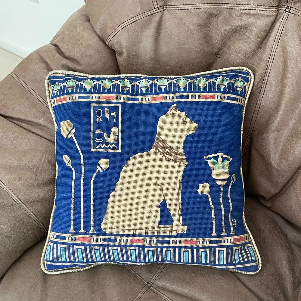 Accent Pillows Egyptian Design, 15 x 15 Reversible set of 2
